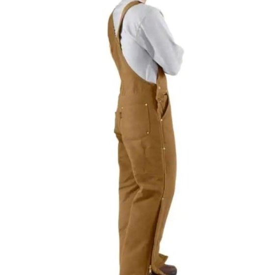 Carhartt Duck Quilted Lined Zip-to-Thigh Bib Overall sale 46 x 34 inch