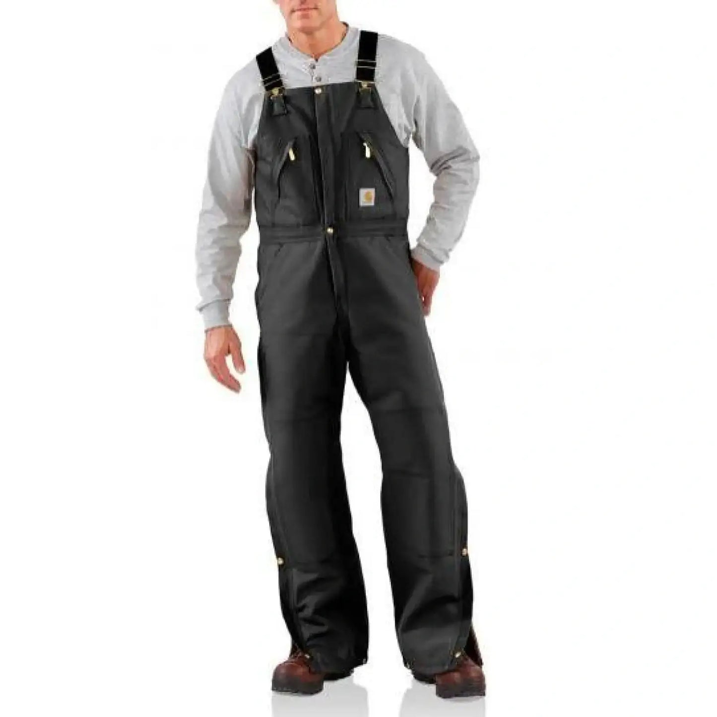 Carhartt Work Men's Bib Overalls Lined Duck R02