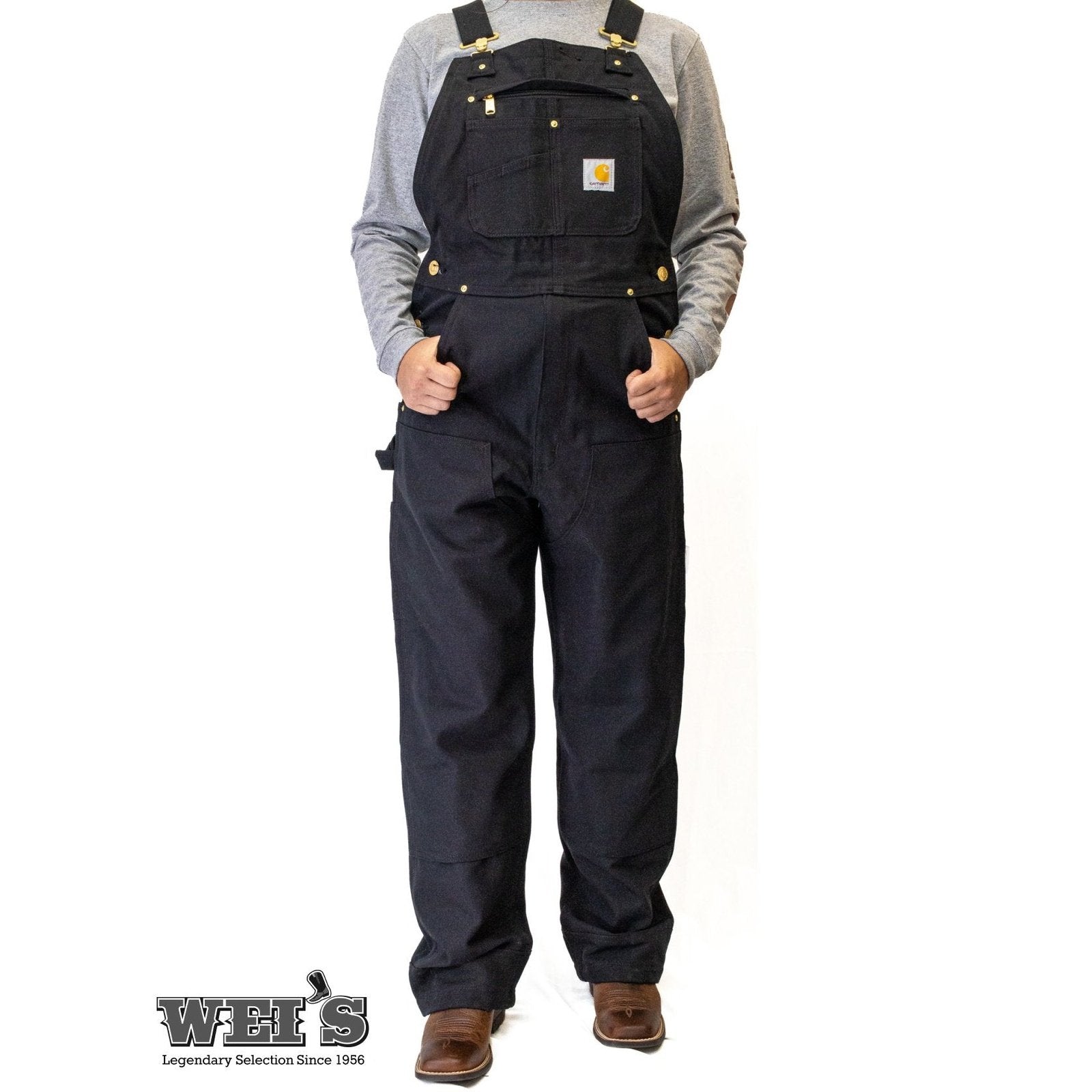 Carhartt 102776 001 Carhartt Duck Unlined Bib Overalls Carhartt