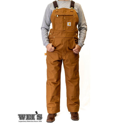 Carhartt Work Men's Bib Overalls Unlined Duck R01 / 102776-211