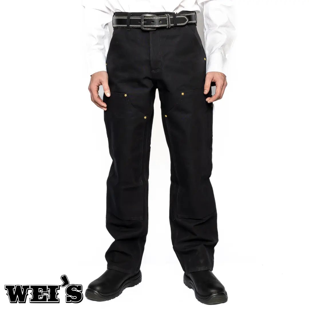 Carhartt Work Men's Pants Duck Double-Front B01 Black