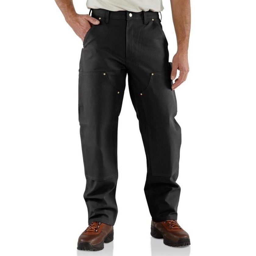 Carhartt Work Men's Pants Duck Double-Front B01 Black