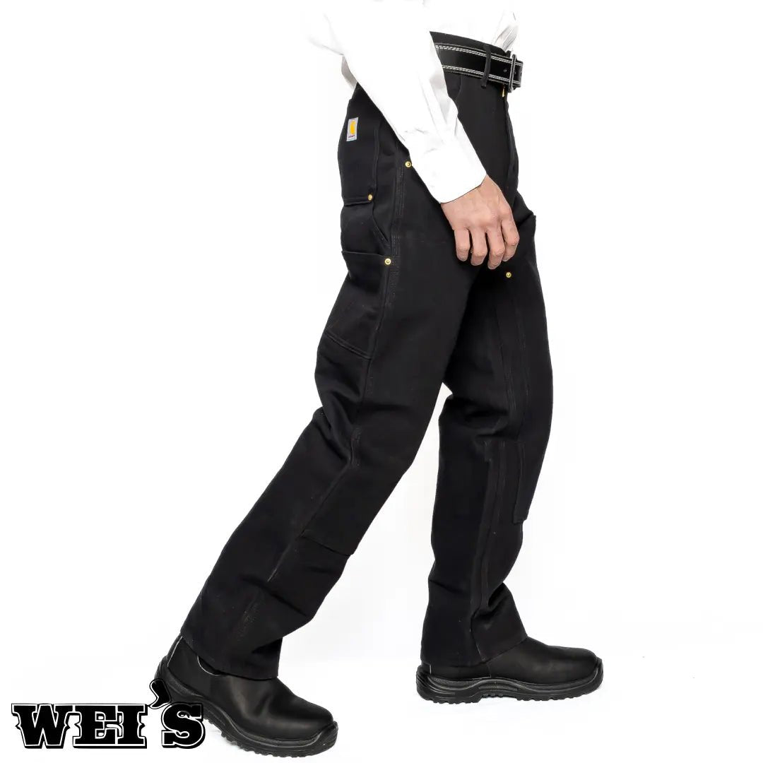 Carhartt Work Men s Pants Duck Double Front B01 Black Wei s Western Wear