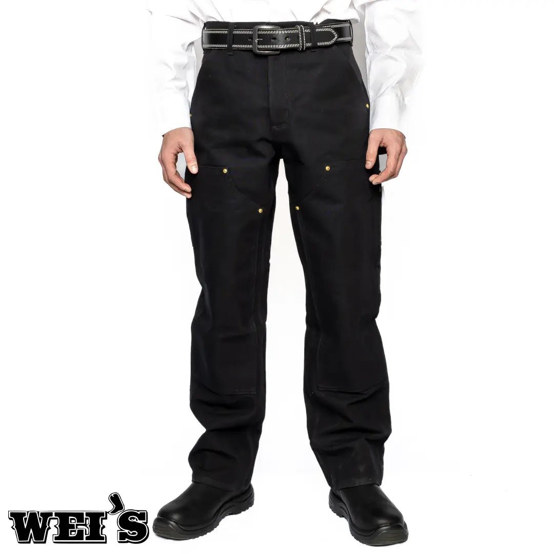 Carhartt Work Men's Pants Duck Double-Front B01 Black - Carhartt