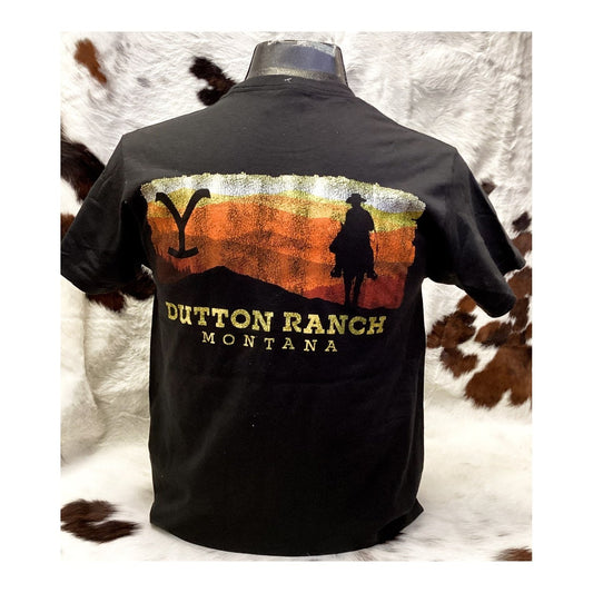 Changes Licensed Yellowstone Men’s T-Shirt Rider Silhouette 66-335-88 - Changes Licensed Apparel
