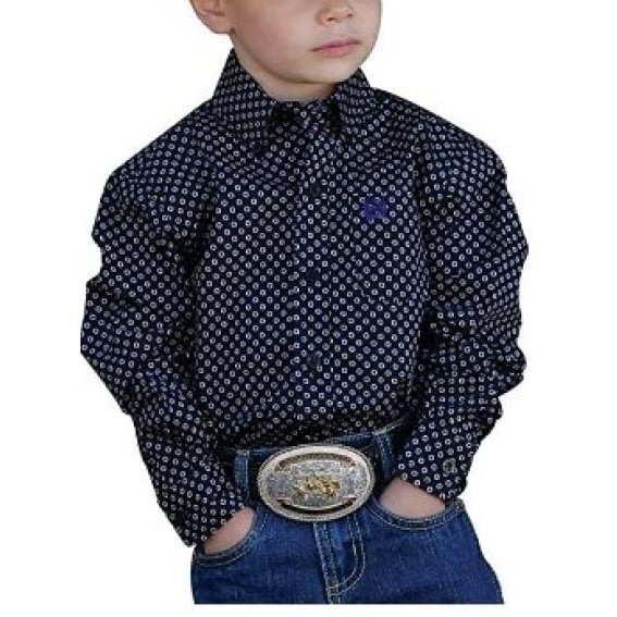 Cinch Infant & Toddler & Youth Boy's Shirt Long Sleeve Small Print MTW7062212