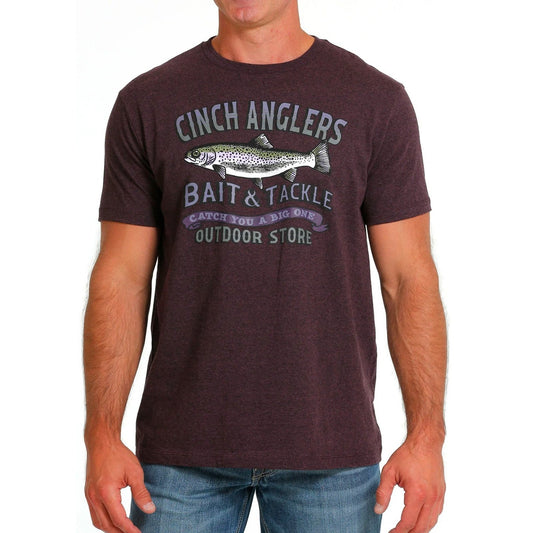 Cinch Men's Angler's Purple Tee