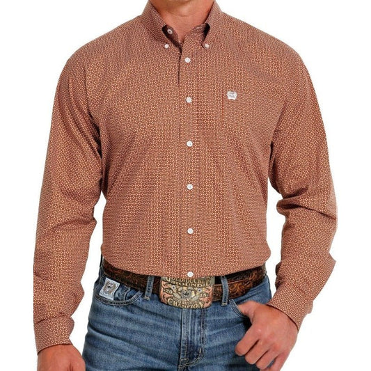 Cinch Men’s Floral Geometric Print Long Sleeve