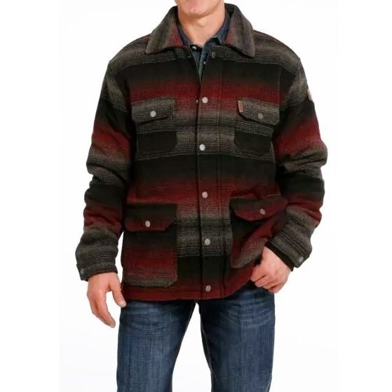 Cinch Men’s Jacket Frontier Poly-Wool Twill Snaps MWJ1572001 - Cinch