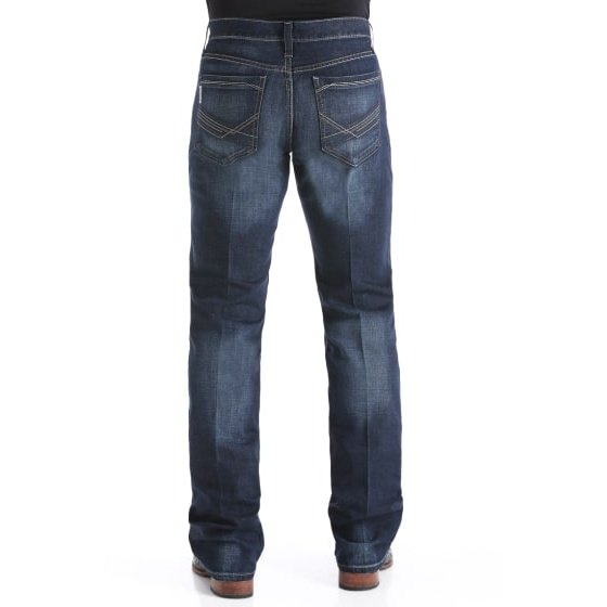 Cinch Men's Jeans Ian Slim Mid-Rise Boot Cut Dark Stonewash MB65436001 - Cinch