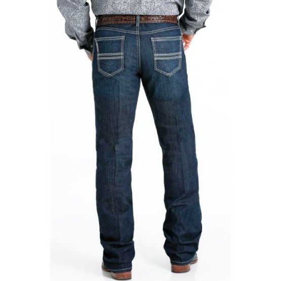Cinch Men's Jeans Ian Slim Mid-Rise Boot Cut Deep Rinse MB53136001 - Cinch