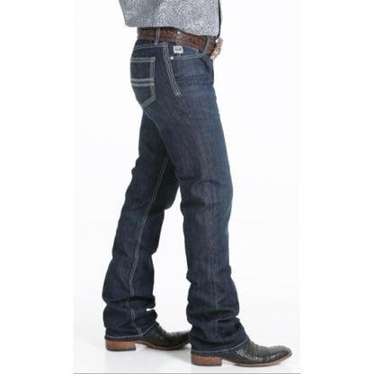 Cinch Men's Jeans Ian Slim Mid-Rise Boot Cut Deep Rinse MB53136001 - Cinch