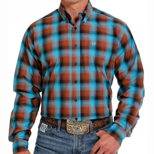 Cinch Men’s Long Sleeve Plaid