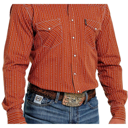 Cinch Men’s Modern Brown Long Sleeve Shirt MTW1303069