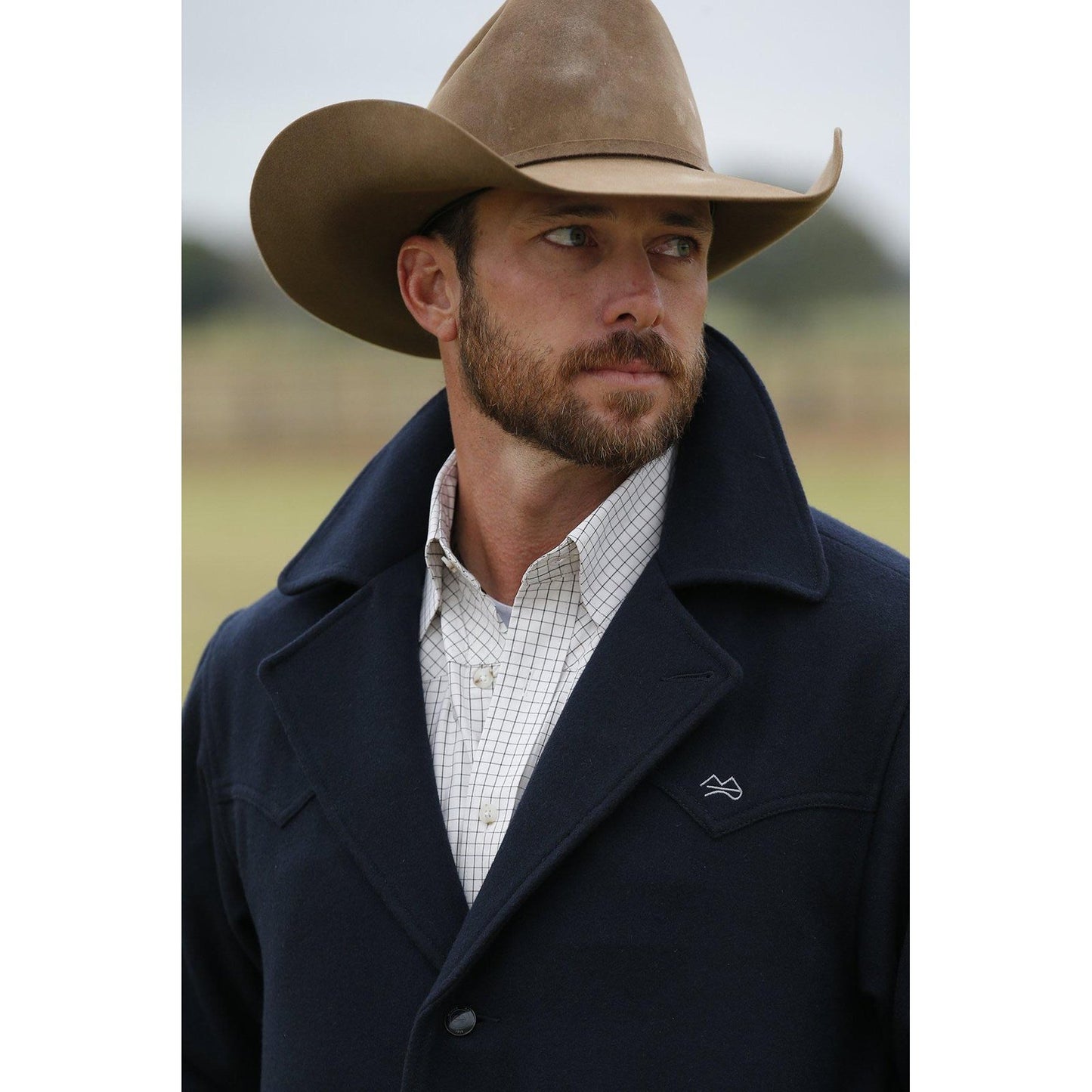 Cinch Men's Navy Wool Ranch Jacket DWJ2008003