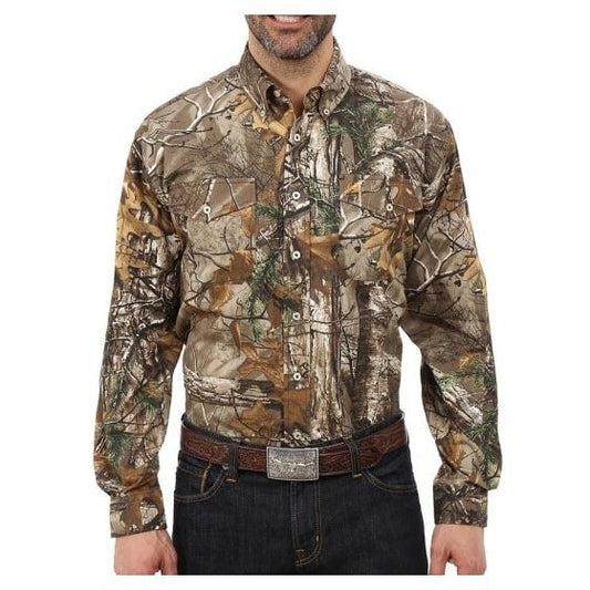 Cinch Men’s Shirt Camo Long Sleeve Button Up