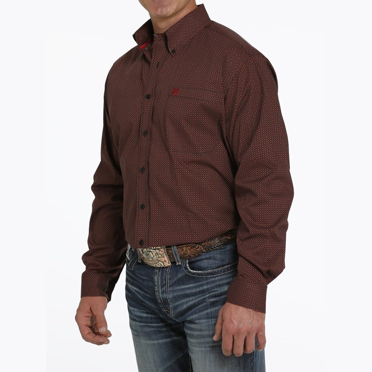 Cinch Men’s Shirt Casual Classic Fit Cotton Stretch Button-Down MTW1105457