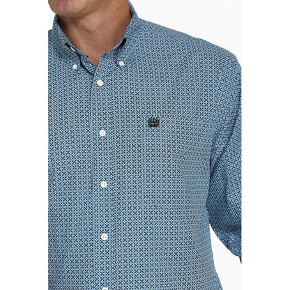 Cinch Men’s Shirt Casual Diamond Print Button-Down MTW1105440