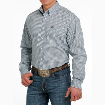 Cinch Men’s Shirt Casual Long Sleeve Button Down Geometric Print MTW1105512 - Cinch