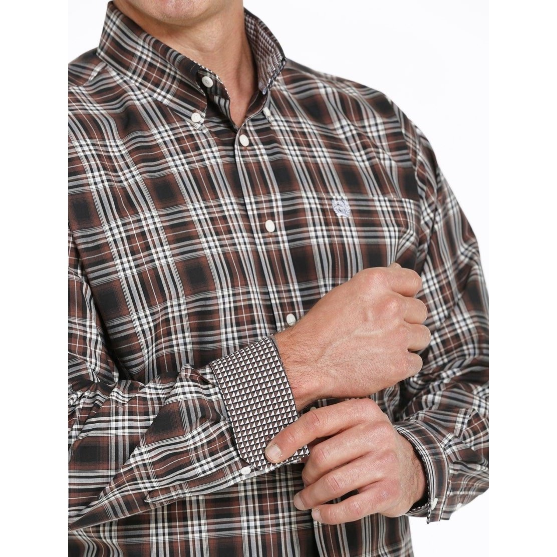 Cinch Men’s Shirt Casual Long Sleeve Button Down Plaid MTW1105452