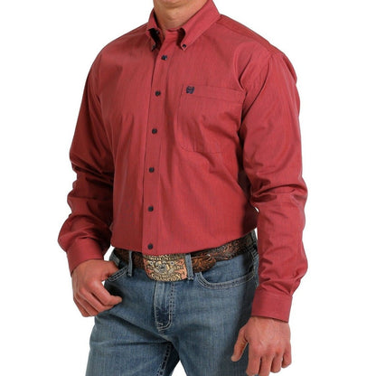 Cinch Men’s Shirt Casual Long Sleeve Micro-Stripe Button Down MTW1105573