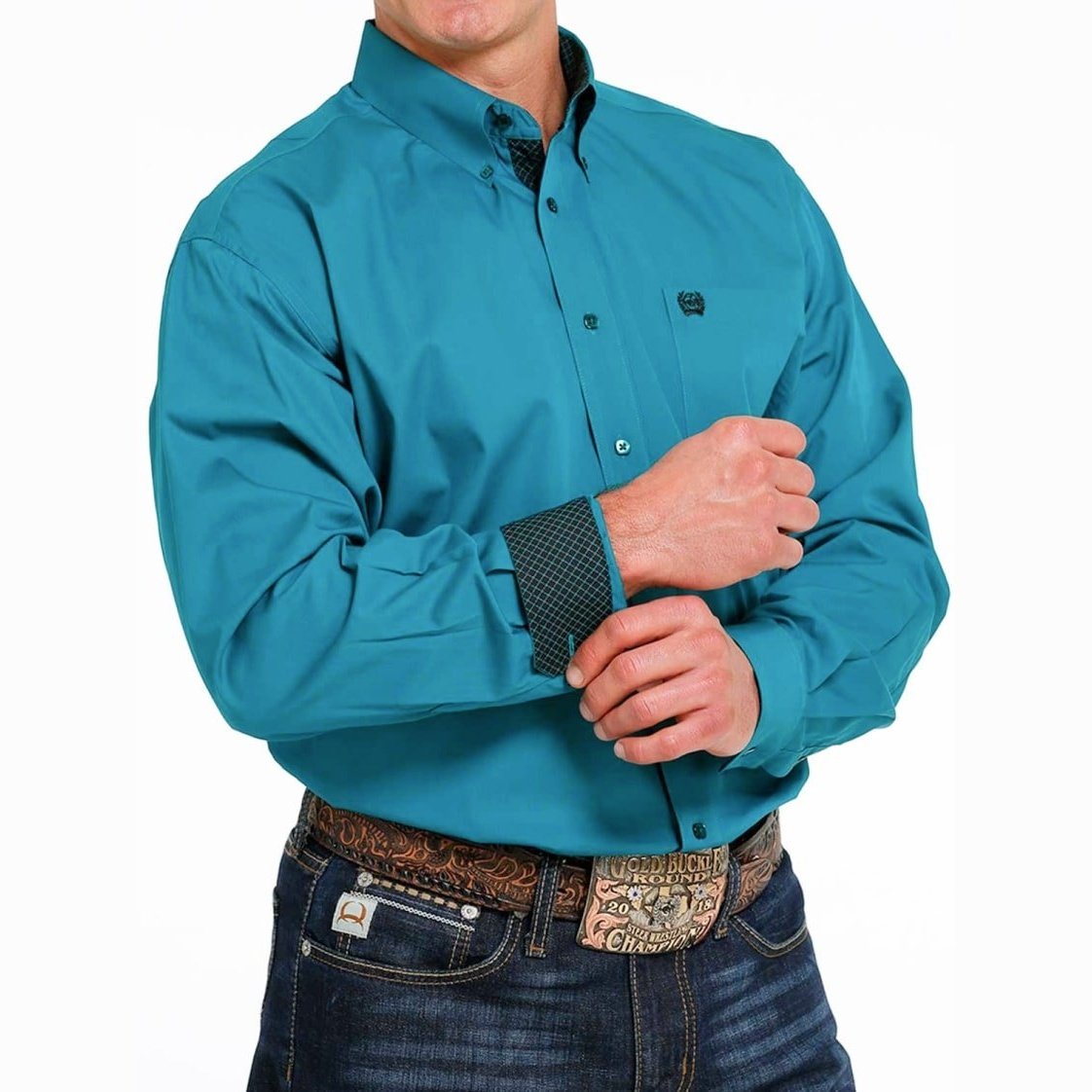 Cinch Men’s Shirt Casual Long Sleeves Button-Down Solid Colour MTW1105497 - Cinch