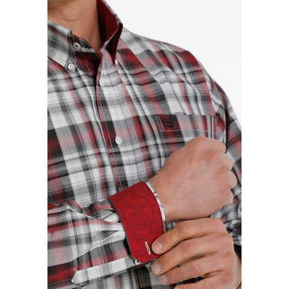 Cinch Men's Shirt Long Sleeve Button Down Plaid MTW1105321 - Cinch