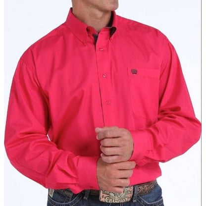 Cinch Men’s Shirt Long Sleeve, Long Tail Button Down MTW1104846