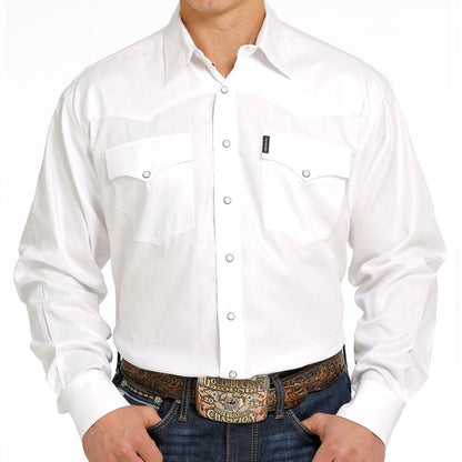 Cinch Men’s Shirt Western Herringbone Snaps MTW1681002