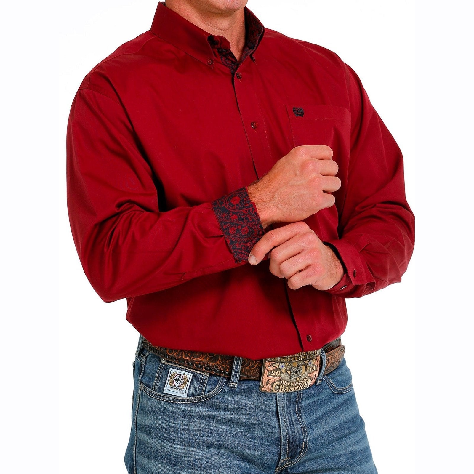 Cinch Men's Solid Button Down Western Shirt MTW1105625