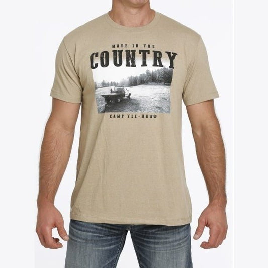 Cinch Men’s T-Shirt Khaki Heather Yeehaw MTT1690538