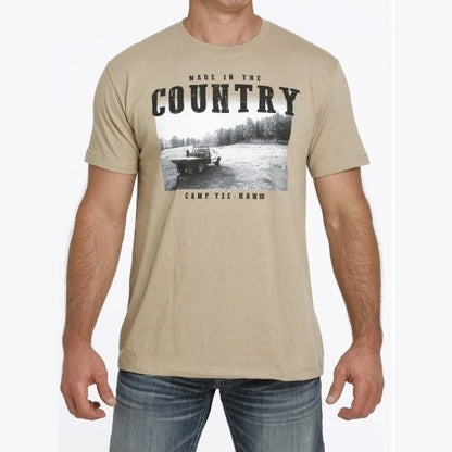 Cinch Men’s T-Shirt Khaki Heather Yeehaw MTT1690538