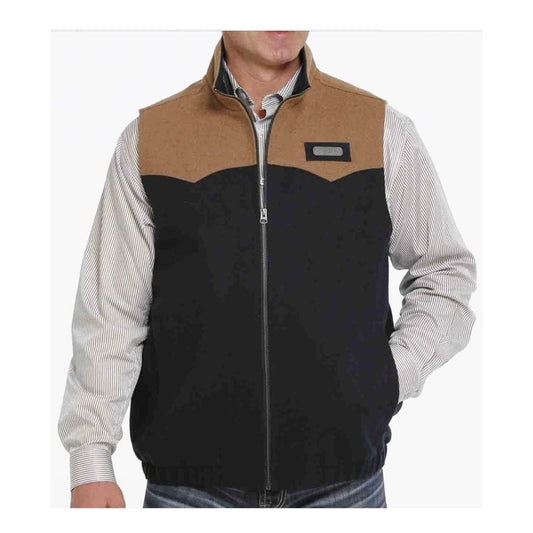 Cinch Men’s Vest Lined Woolly Zipper Navy MWV1543005