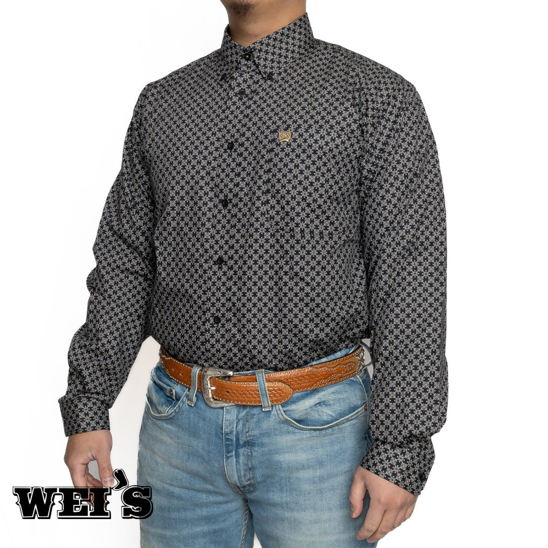 Cinch Men's Western Long Sleeve Black MTW1105721 - Cinch