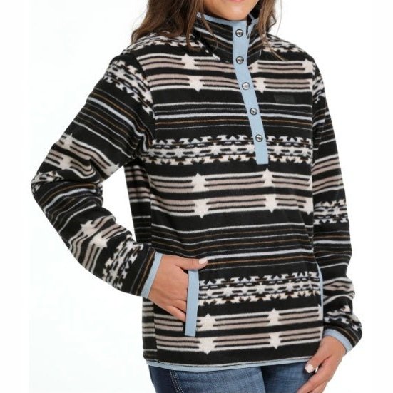 Cinch Women’s Black Aztec Fleece Pullover MAK9820015