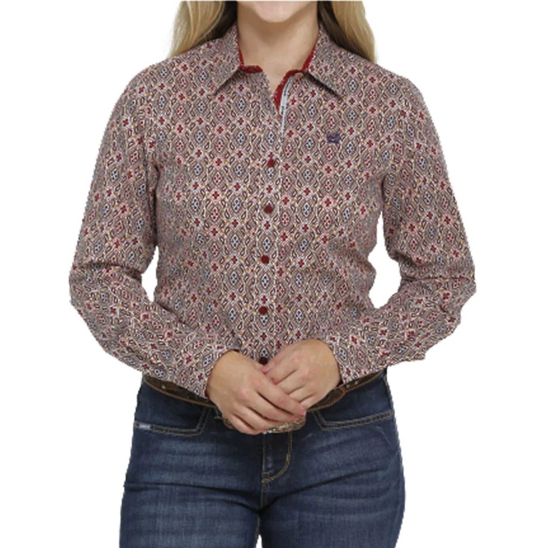 Cinch Women’s Long Sleeve Button Up Shirt MSW9165025 - Clearance