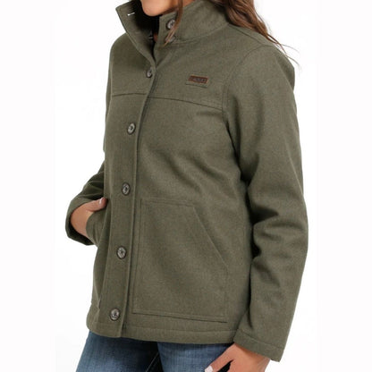 Cinch Women’s Olive Wooly Coat MAJ9892001