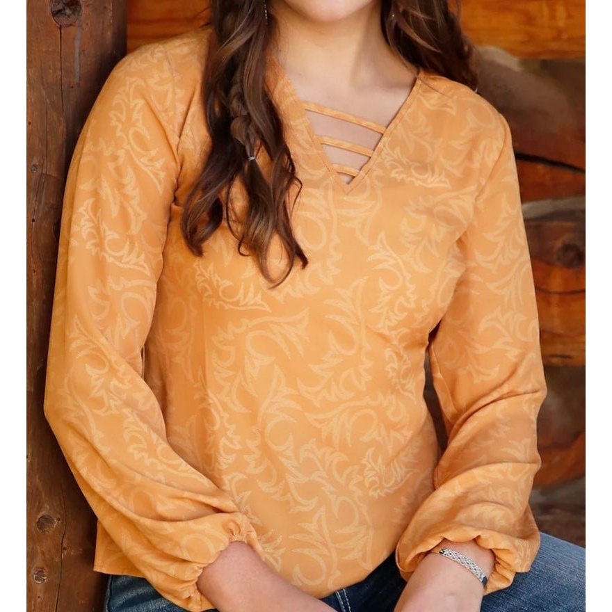 Cinch Women’s “Piper” Long Sleeve Blouse CTW7301004