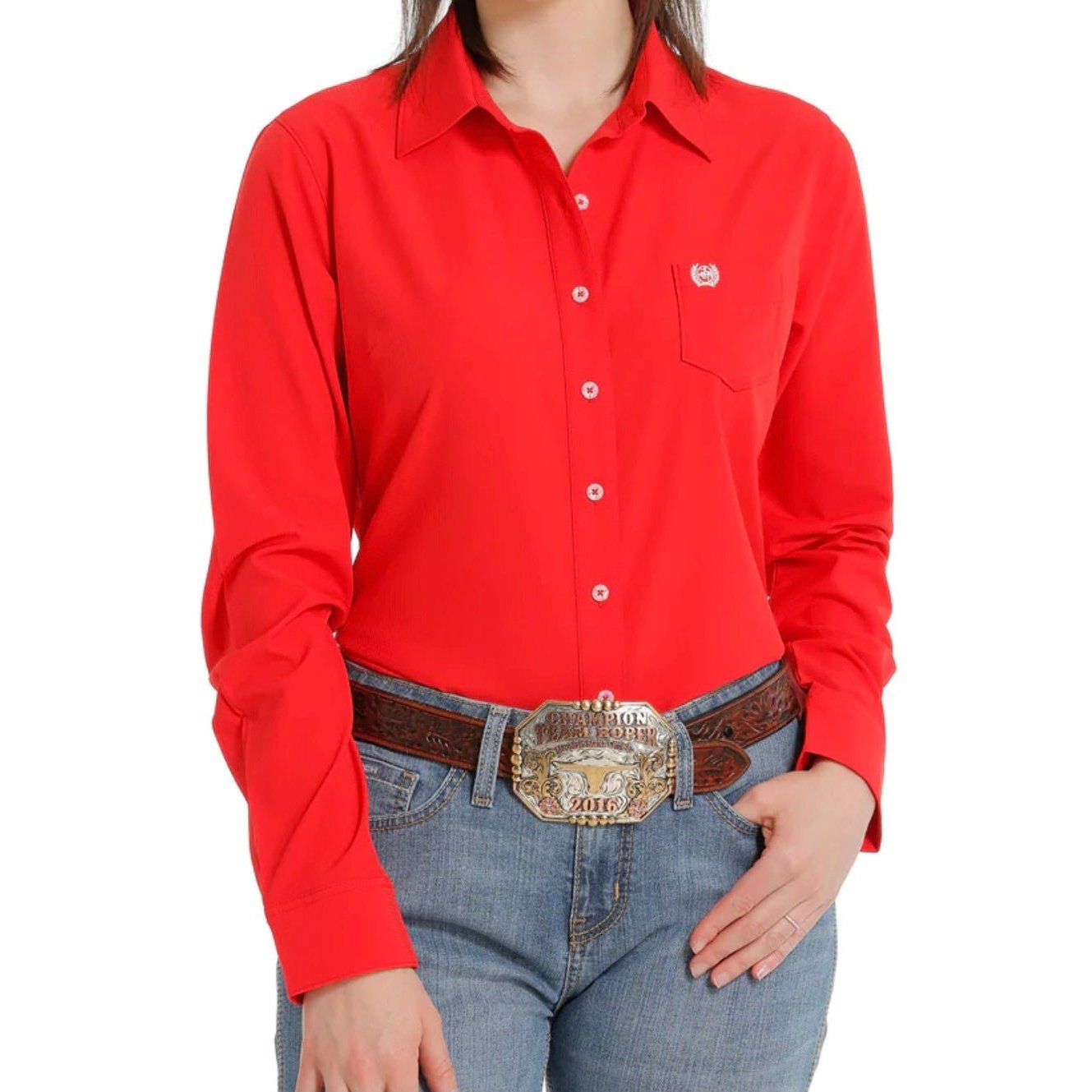 Cinch Women’s Long Sleeve ArenaFlex Western Button Up Shirt - Cinch