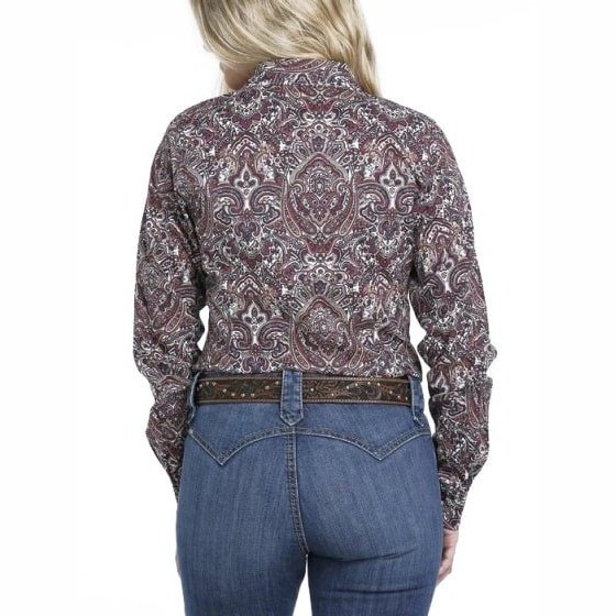 Cinch Women’s Shirt Western Long Sleeve Paisley MSW9164168