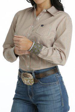 Cinch Women's Tencel Button Down Western Shirt MSW9164217