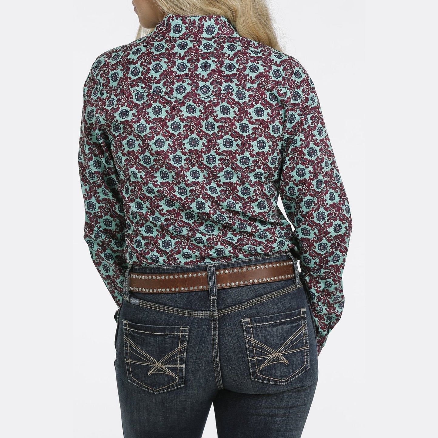 Cinch Women’s Western Shirts Snaps MSW9201028 Clearance