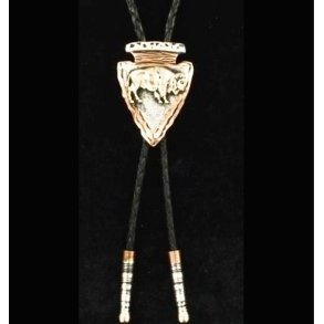 Crumrine M&F Men's Bolo Tie Arrowhead Buffalo C10829