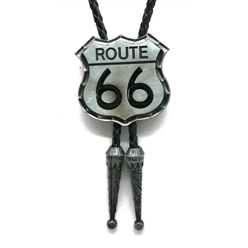 Double S Men's Bolo Tie Route 66 - Double S Collection