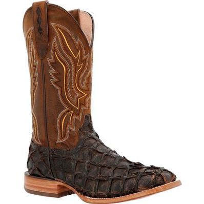 Durango® Men’s Premium Exotics Dark Brown Pirarucu Western Boot DDB0380