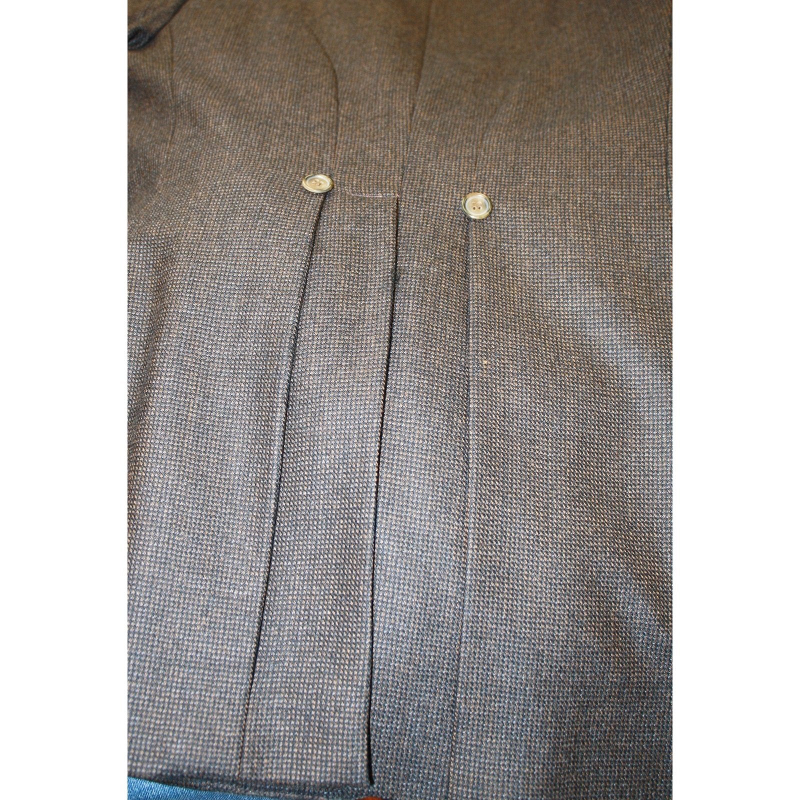 Frontier Clothing Co. Men's Town Coat Wool Brown Check - Frontier by Lawrence Scott