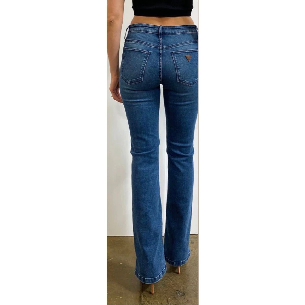 Guess Women’s Guess Sexy Boot Mid Rise Jeans