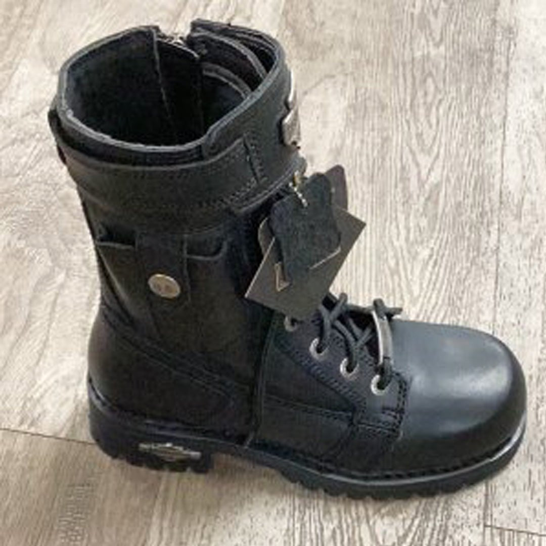 Harley Davidson Women’s Boots 8.75" Zipper and Laces Kennedy 81986 - Harley Davidson