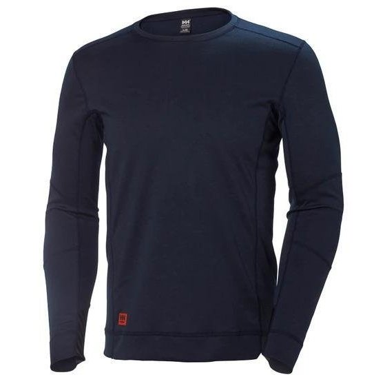 Helly Hansen Men's Lifa Max Base Layer Crewneck Tall 75118-590 Navy - Helly Hansen