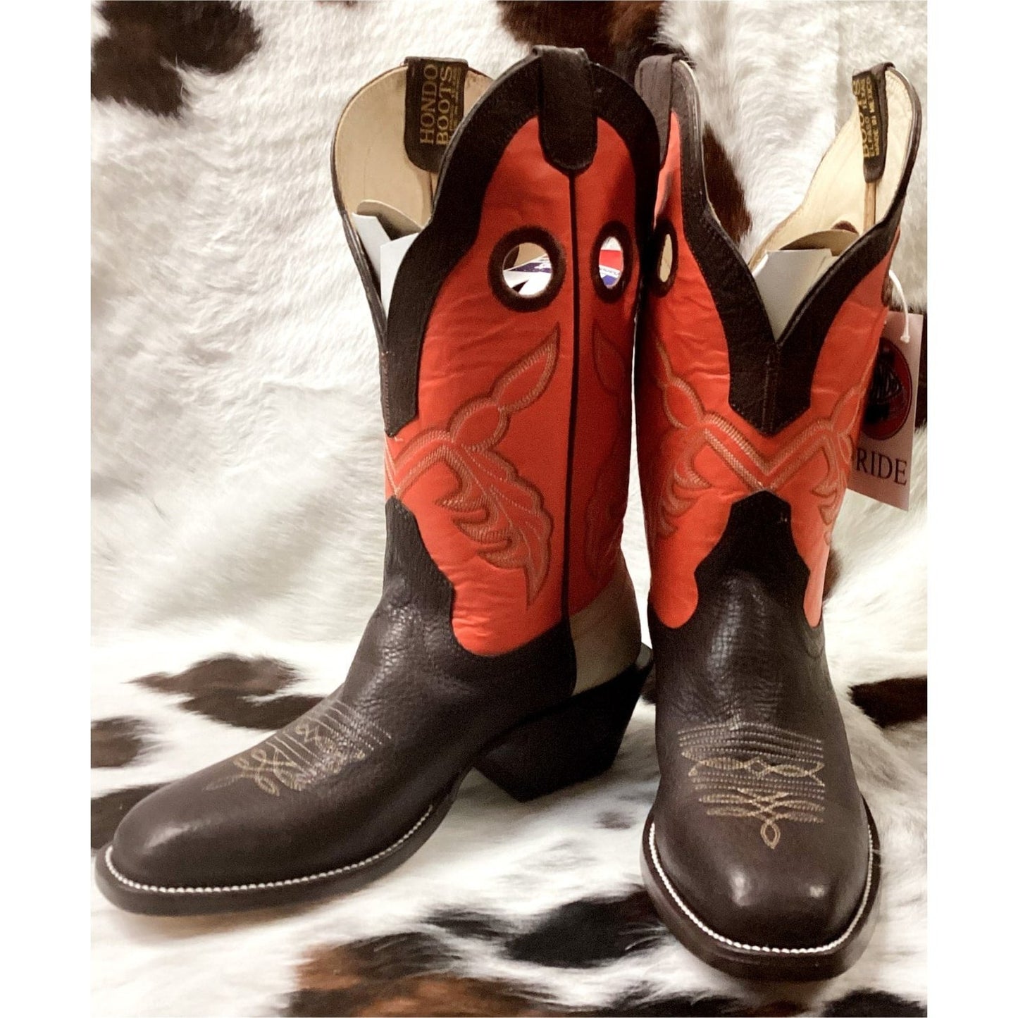 Hondo Men’s Cowboy Boots 13" Cowboy Heel, Round Toe 2260 / 2657